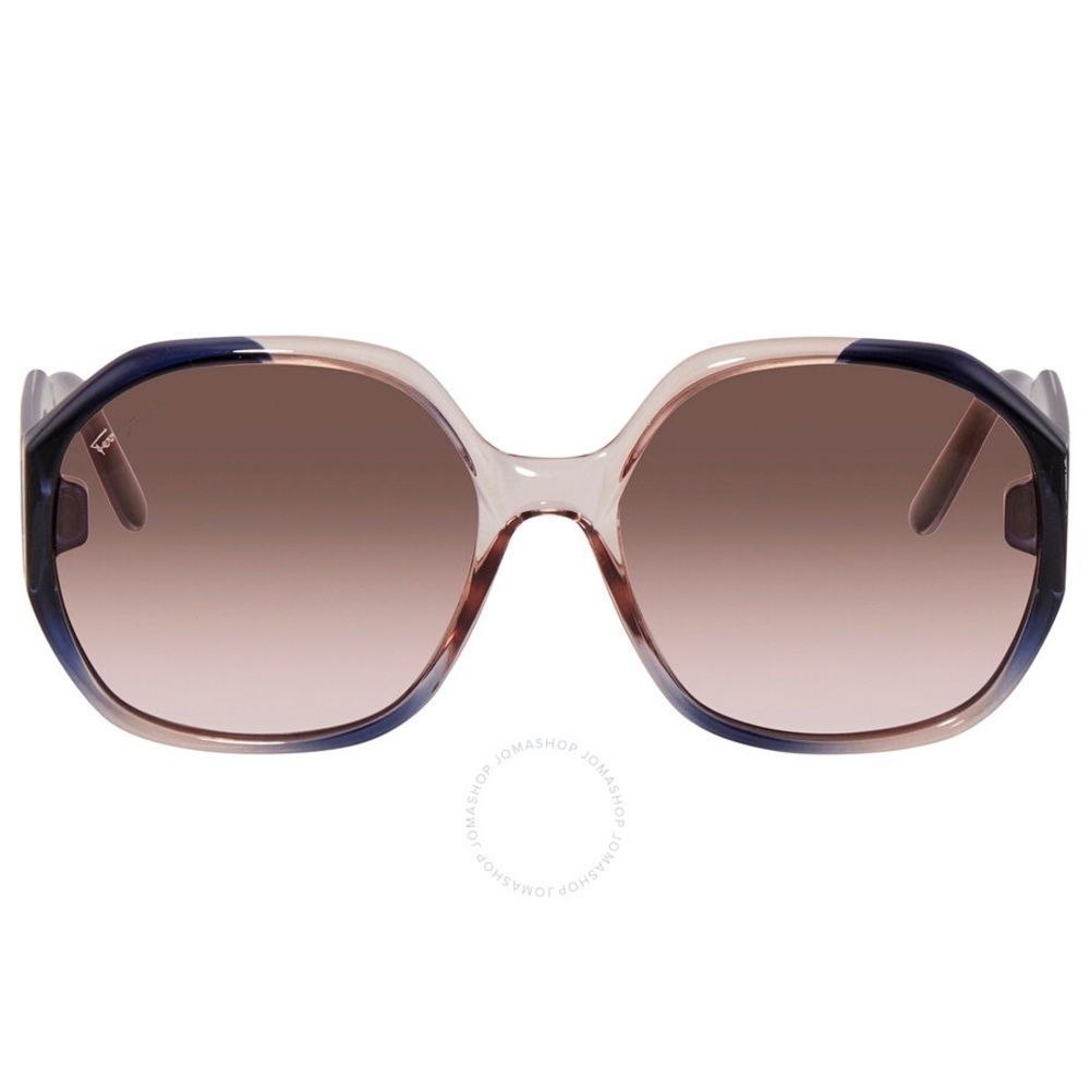 SALVATORE FERRAGAMO Geometric Ladies Sunglasses NWT